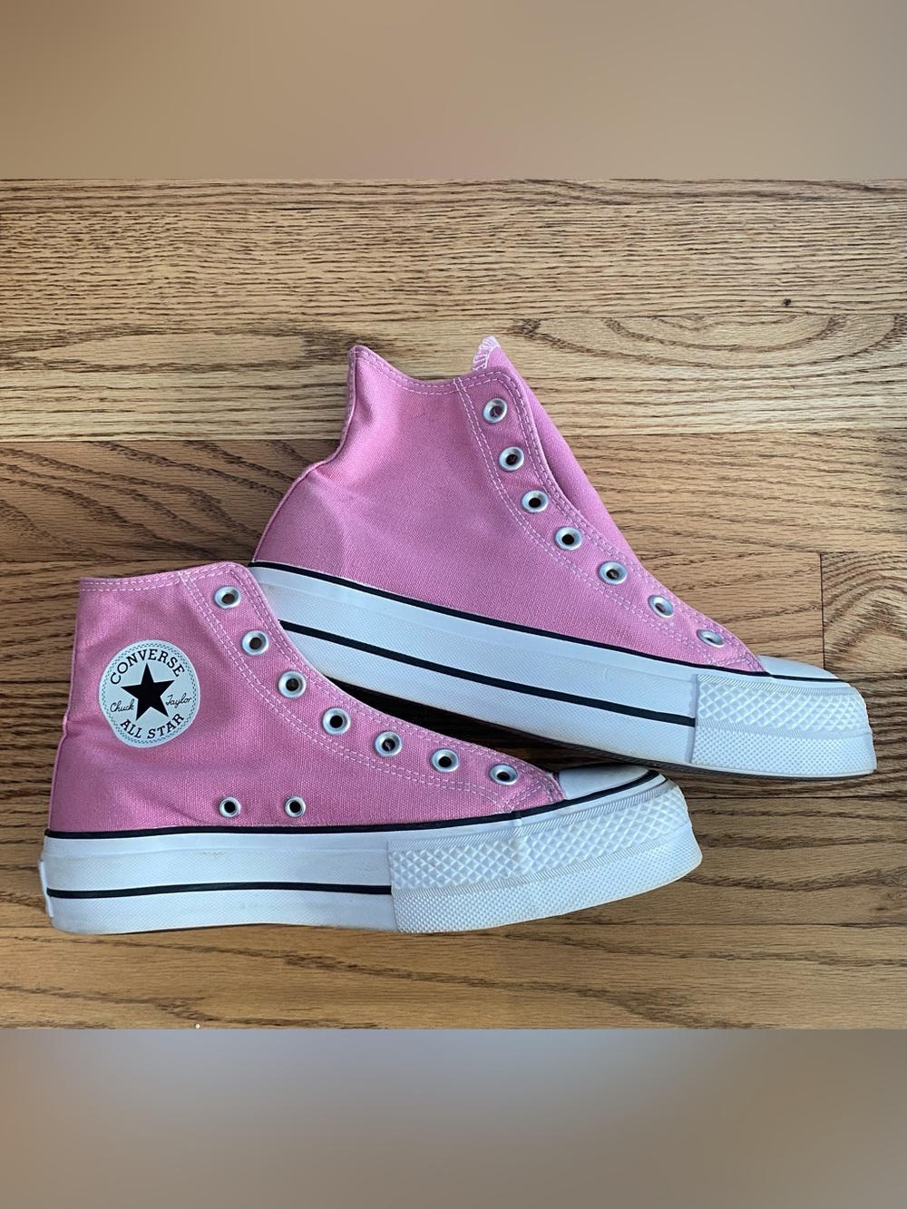 Converse Chuck Taylor All Star Pink High-Top Platform Sneakers